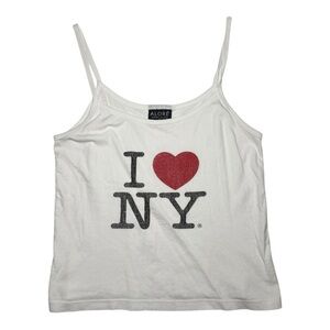 Retro Y2K Vintage I LOVE NEW YORK Cami Top Size Large